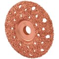 Allstar 4 in. Dia. 23 Grit Rounded Grinding Disc; 0.62 in. Arbor Hole ALL44180